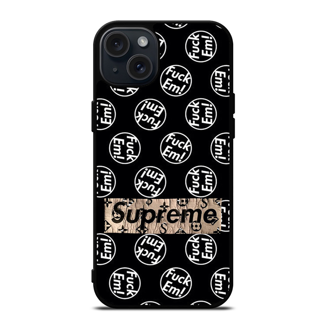 FUCK'EM X SUPREME iPhone 15 Plus Case Cover